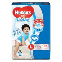 Tã dán Huggies size L 68 miếng