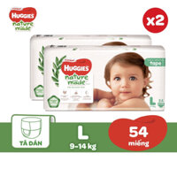 Tả dán Huggies size L cho bé