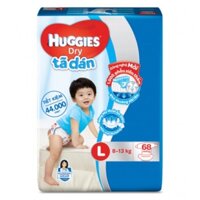 Tã dán Huggies size L68 miếng cho bé