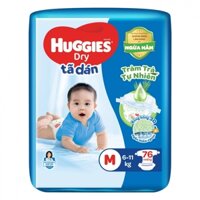 Tã dán Huggies Size M 76 miếng (6kg-11kg)
