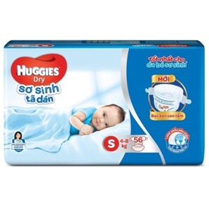 Tã dán Huggies size S56 miếng (trẻ từ 4 - 8kg)