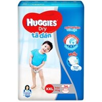 Tã dán Huggies size XXL 34 (Cho bé trên 14kg)