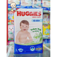 Tã dán Huggies size M76/L68/XL60/XXL54 miếng tràm trà