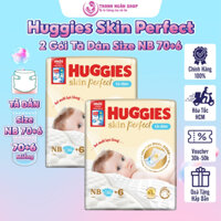 Tã Dán HUGGIES Skin Perfect Size NB70+4 Miếng Cho Bé Từ 3 Kg Đến 5 Kg - Thanh Ngân Shop