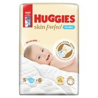 Tã dán Huggies Skin Perfect size S 54 + 6 miếng (4 - 8 kg) - Giao bao bì +4/+6 ngẫu nhiên