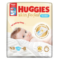 Tã dán Huggies Skin Perfect size NB1 108 MIẾNG/ NB 70 + 6 MIẾNG