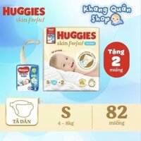 Tã Dán Huggies Sơ Sinh Size S80+2 Miếng (4-8kg) Chất Liệu Mềm Mại, Co Giãn Nhẹ