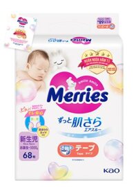 Tã dán Merries Newborn 68 miếng