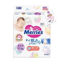 Tã dán Merries (Newborn, dưới 5kg, 76 miếng)