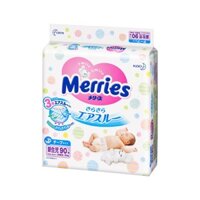 Tã dán Merries Newborn, dưới 5kg, 90 miếng (Merries NB90)