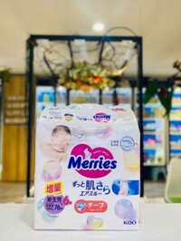 Tã dán Merries nội địa newborn NB76+6 (<=5kg)