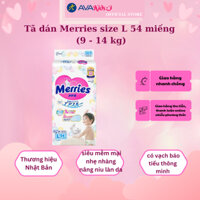 Tã dán Merries size L 54 miếng (9 - 14 kg)