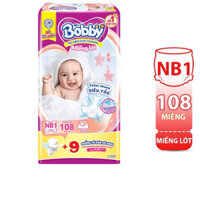 Tả dán/ miếng lót sơ sinh Bobby 64M/ 108M/ 70M