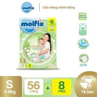 Tã dán Molfix cho bé từ 4-8 kg (56+8 miếng)