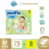 Tã dán Molfix size M(76+8) cho bé từ 6-11 kg