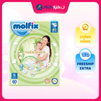 Tã dán Molfix thiên nhiên size S 80 miếng (4 - 8 kg)