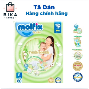 Tã dán Molfix thiên nhiên size L 68 miếng (cho bé 9 - 13kg)