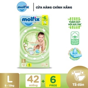 Tã dán Molfix thiên nhiên size XL 38 miếng (cho bé 12 - 17kg)