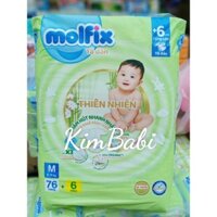 Tã Dán Molfix Thiên Nhiên size M76/L68/XL62/XXL56 miếng