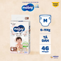 Tã Dán Moony Natural Bông Organic M46 46 Miếng