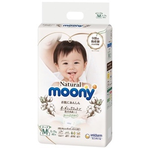 Tã dán Moony Natural M46 - 46 miếng (cho bé từ 5-10kg)