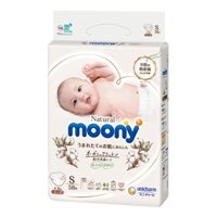 Tã dán Moony Natural size S 58 miếng