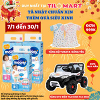 Tã dán moony xanh nội địa Nhật size S 84 miếng  4-8kg