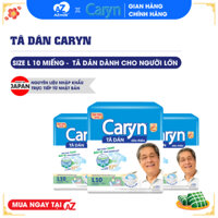 Tã dán người lớn Caryn bỉm dán gói L10 L20 M10  Lõi bông cao cấp thấm hút mỏng nhẹ cho người lớn, phụ nữ sau sinh