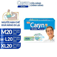 Tả dán ngừơi lớn siêu thấm mỏng nhẹ Caryn M20,L20, XL20