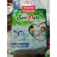 Tã dán người lớn sunmte XL 10 miếng vòng hong 100-140cm , tã dán người già