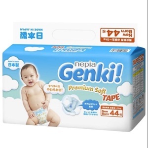 Tã dán Nhật cao cấp Genki (NB, 44 miếng)