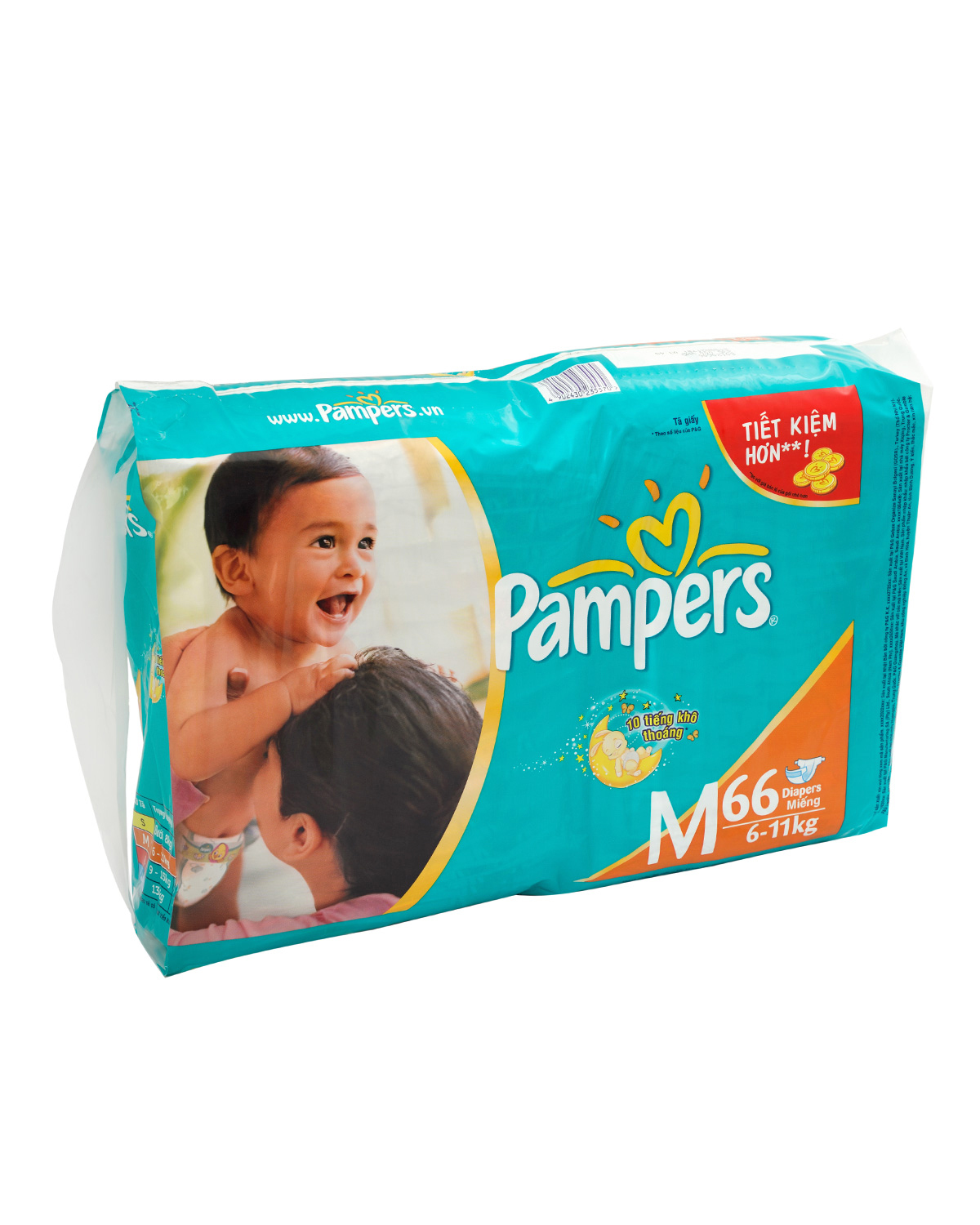 Tã dán Pampers size M66 miếng (trẻ từ 6 - 11kg)