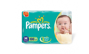 Tã dán Pampers size M66 miếng (trẻ từ 6 - 11kg)