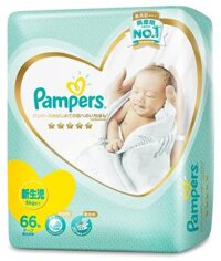 Tã dán Pampers Nhật thượng hạng, siêu mềm mịn, thoáng khí Newborn, 66 miếng