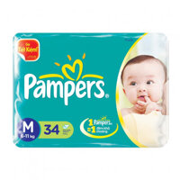 Tã dán Pampers size M 34 miếng cho bé từ 6-11kg