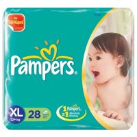 Tã dán Pampers size XL 28 miếng cho bé trên 12 kg