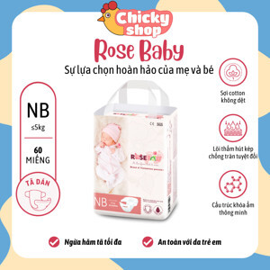 Tã dán Rose Baby (NB60/S56/M52/L48)