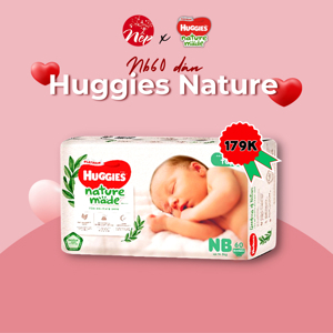 Tã dán siêu cao cấp Huggies Platinum NB60 60 miếng