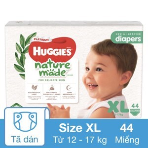 Tã dán siêu cao cấp Huggies Platinum XL44 44 Miếng