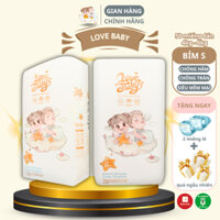 Tã dán size S 50 miếng, Bỉm dán hữu cơ Pinkdream Lovebaby mỏng nhẹ thoáng khí siêu thấm hút cho bé từ 4-8kg