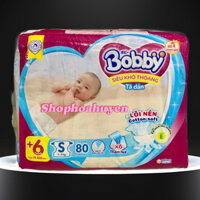 Tã dán sơ sinh Bobby 80+6miếng và 70+4miếng cho bé 0-5 và 4-8kg Hàng chính hãng
