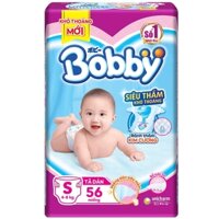 Tã dán sơ sinh Bobby đại size S (54miếng)/4