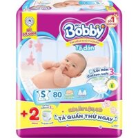 Tã dán sơ sinh Bobby S80+4