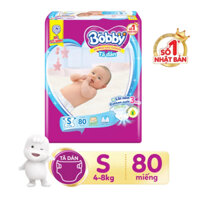 Tã dán sơ sinh Bobby S80 miếng
