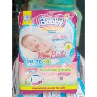 Tã Dán sơ sinh Bobby XS70/S54 miếng - HSD Luôn Mới