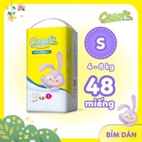 Tã dán sơ sinh Casoft  S/NB48 siêu mong 2mm công nghệ SAP thấm hút khử mùi