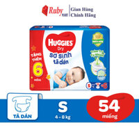 Tã dán sơ sinh Huggies Dry S 54 miếng + tặng 6 miếng