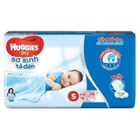 Tã Dán Sơ Sinh Huggies Dry Newborn S56 (56 Miếng) (shop Chuongvang)