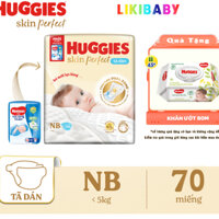 Tã dán sơ sinh Huggies mới 70 miếng NB70 (Cho bé dưới 5kg)[Loại 1]