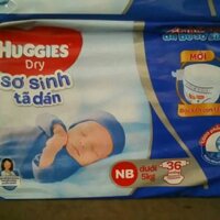 Tã dán sơ sinh Huggies NB1 dưới 5kg loại 36 miếng